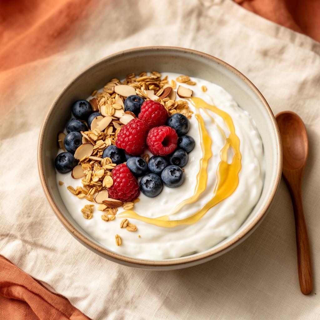 Skyr Bowl mit Beeren & Nüssen
